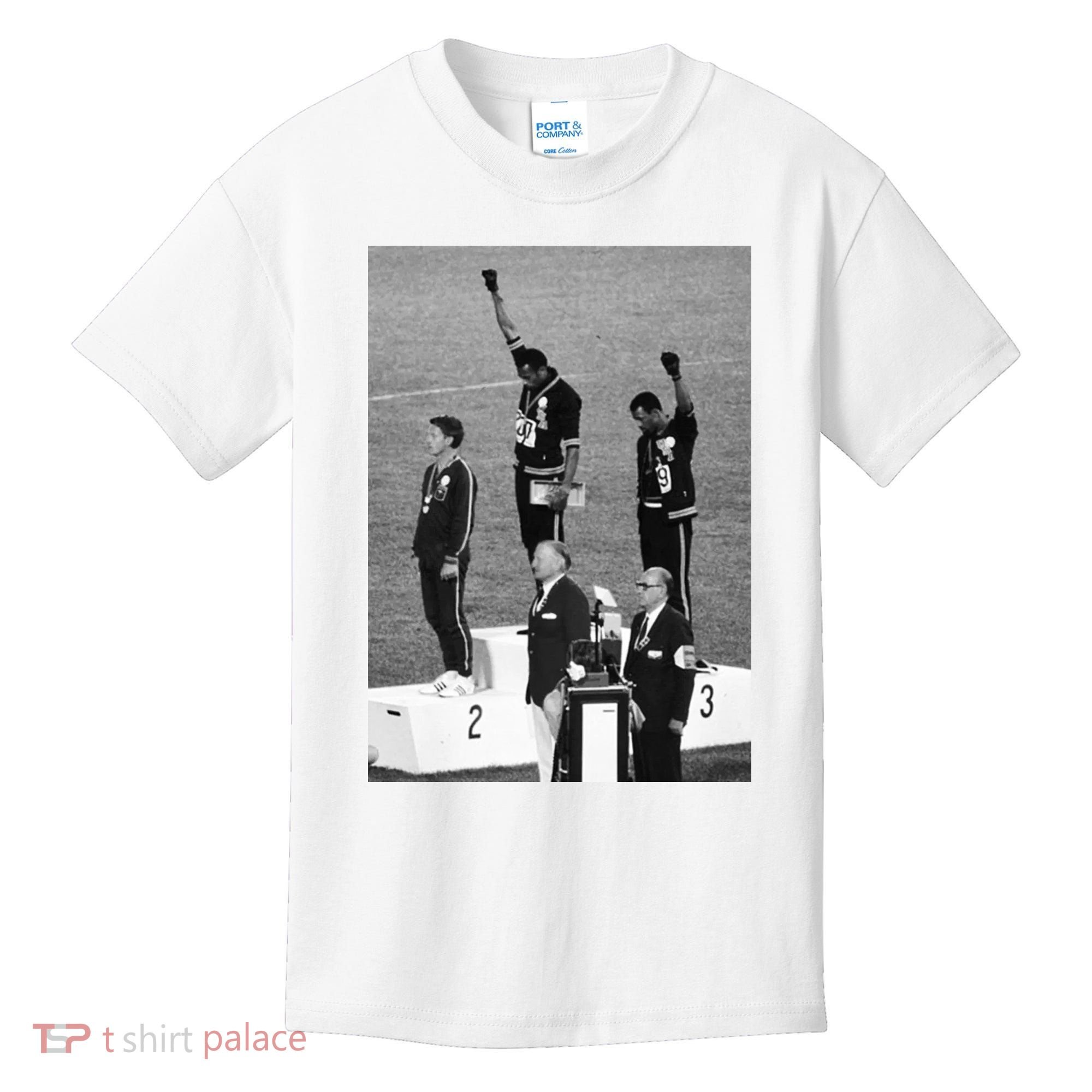 Black Power Black Fist 1968 Olympics Kids T-Shirt