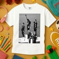 Black Power Black Fist 1968 Olympics Kids T-Shirt thumb 3