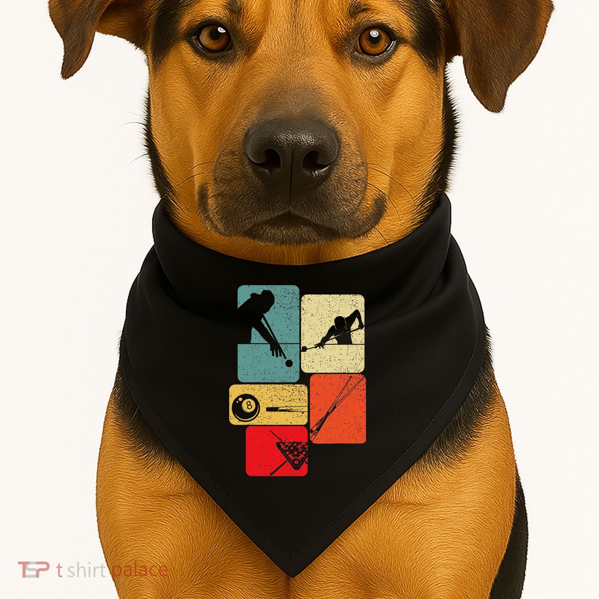 Billiard Pool Billard Snooker USA-Made Doggie Bandana