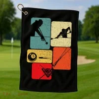 Billiard Pool Billard Snooker Golf Towel thumb 1