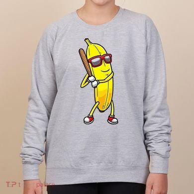 Banana Playing Baseball Fruit Lover Women's Sweatshirt