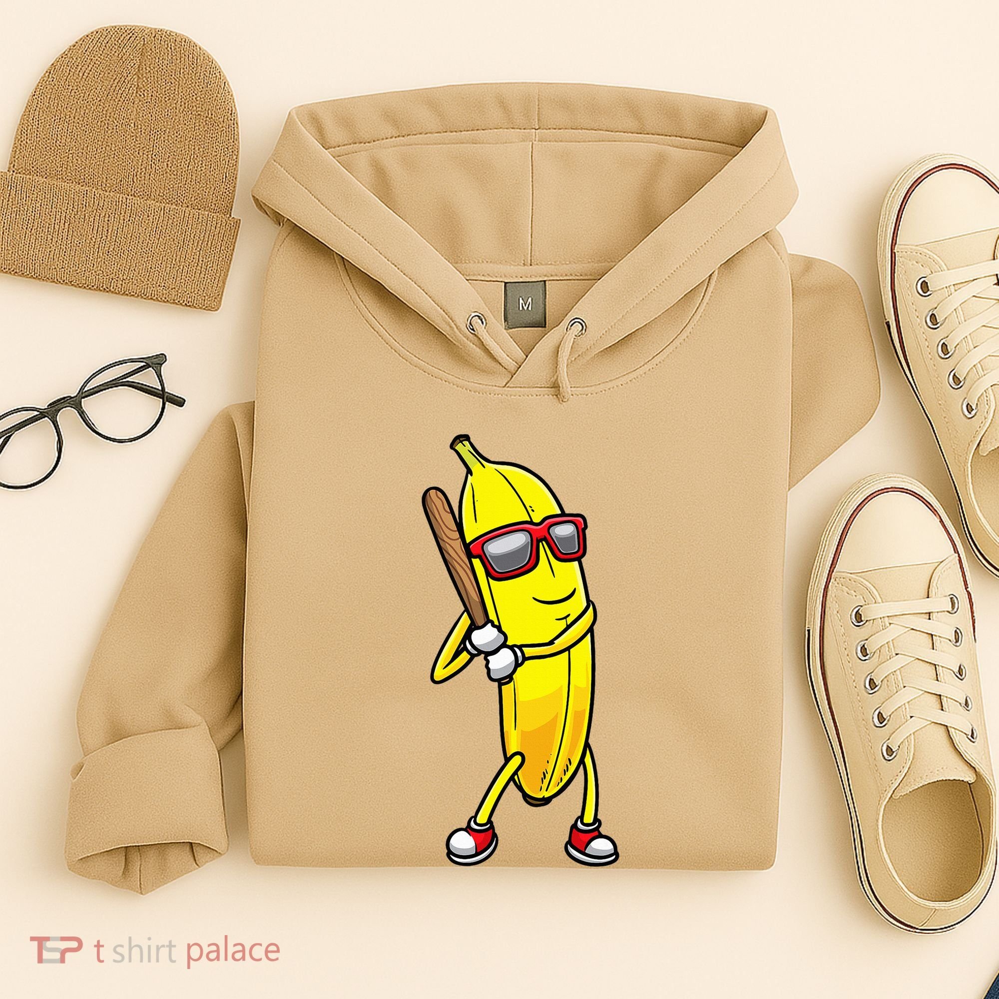 Banana Playing Baseball Fruit Lover Hoodie
