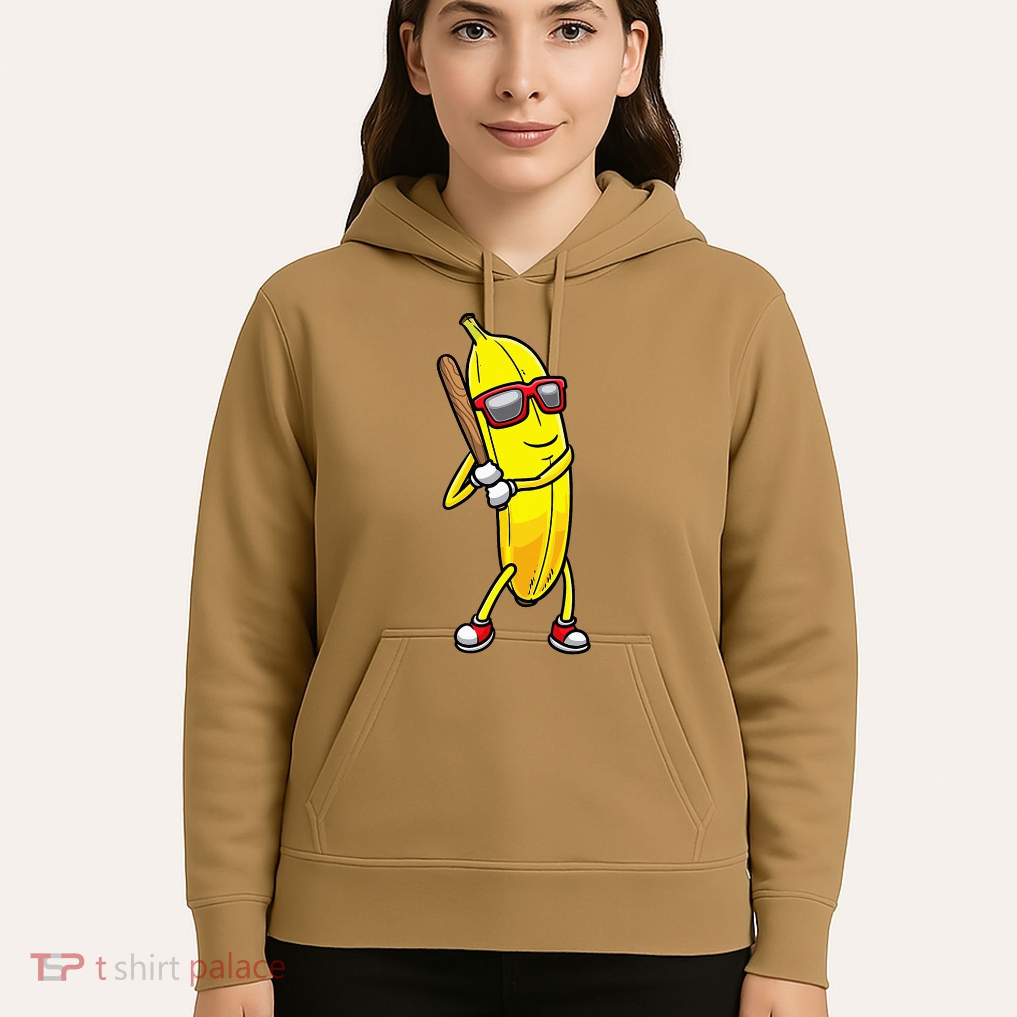 Banana Playing Baseball Fruit Lover Hoodie