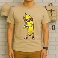 Banana Playing Baseball Fruit Lover T-Shirt thumb 6
