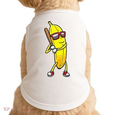 Banana Playing Baseball Fruit Lover Doggie Tank