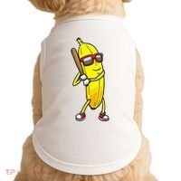 Banana Playing Baseball Fruit Lover Doggie Tank thumb 0