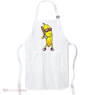 Banana Playing Baseball Fruit Lover Apron