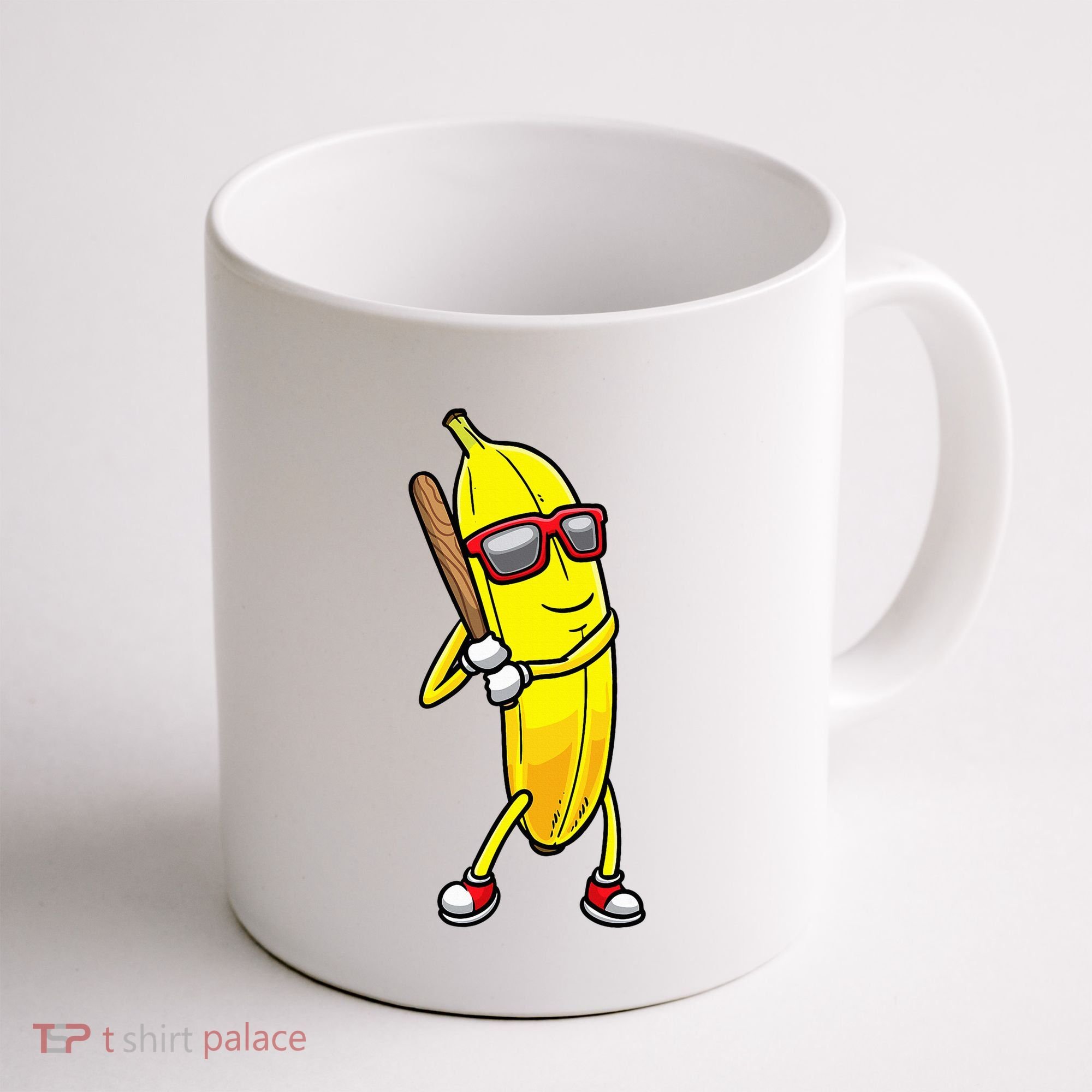 Banana Playing Baseball Fruit Lover Coffee Mug