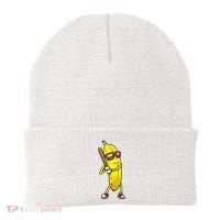 Banana Playing Baseball Fruit Lover Beanie thumb 0