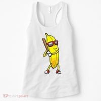 Banana Playing Baseball Fruit Lover Women's Tank Top thumb 0