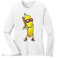 Banana Playing Baseball Fruit Lover Women's Long Sleeve Shirt thumb 0