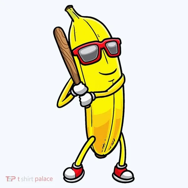 Banana Playing Baseball Fruit Lover Women's T-Shirt