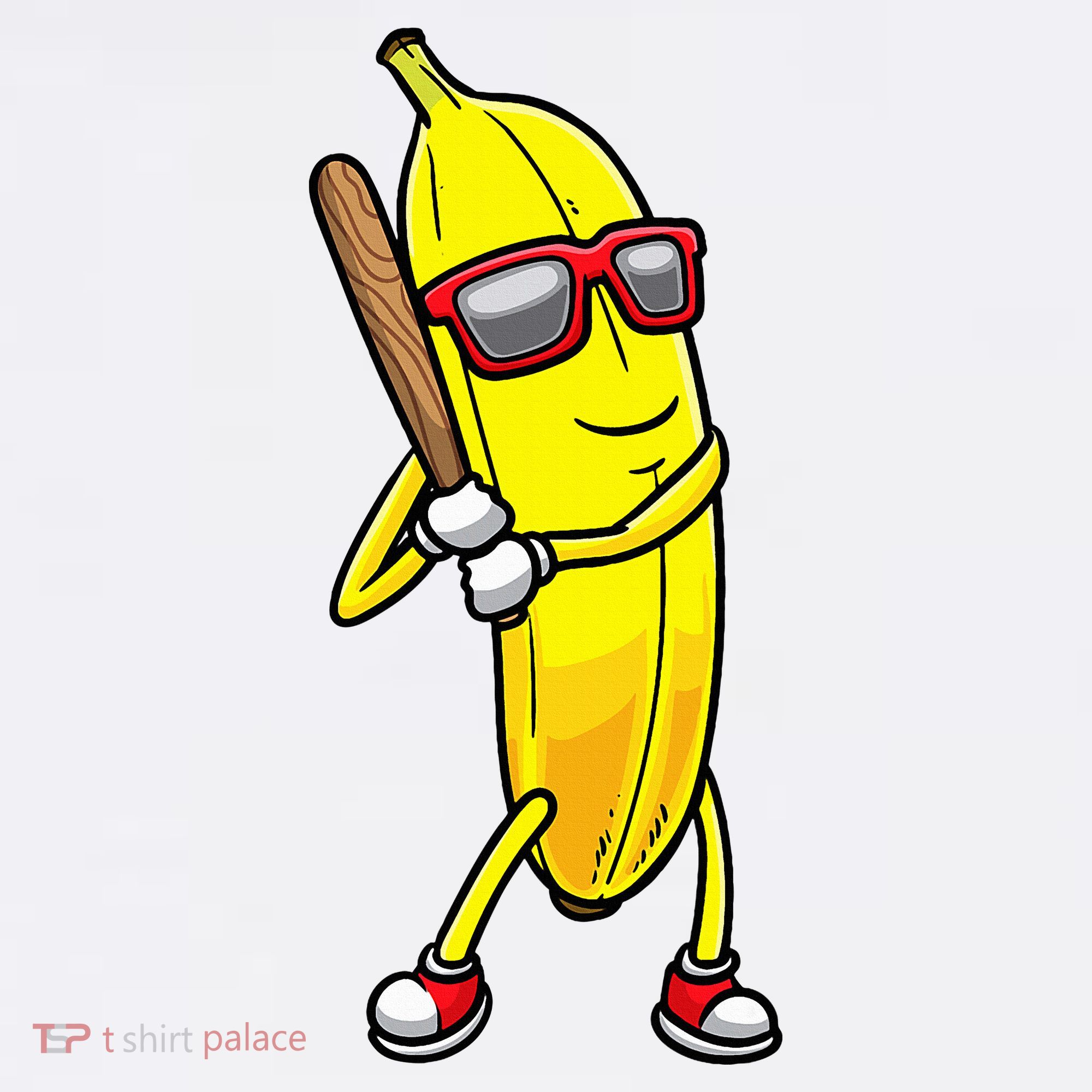 Banana Playing Baseball Fruit Lover Kids Sweatshirt
