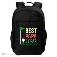 Best Papa By Par Funny Fathers Day Birthday Golfer Dad Gift Cool Gift Backpack thumb 0