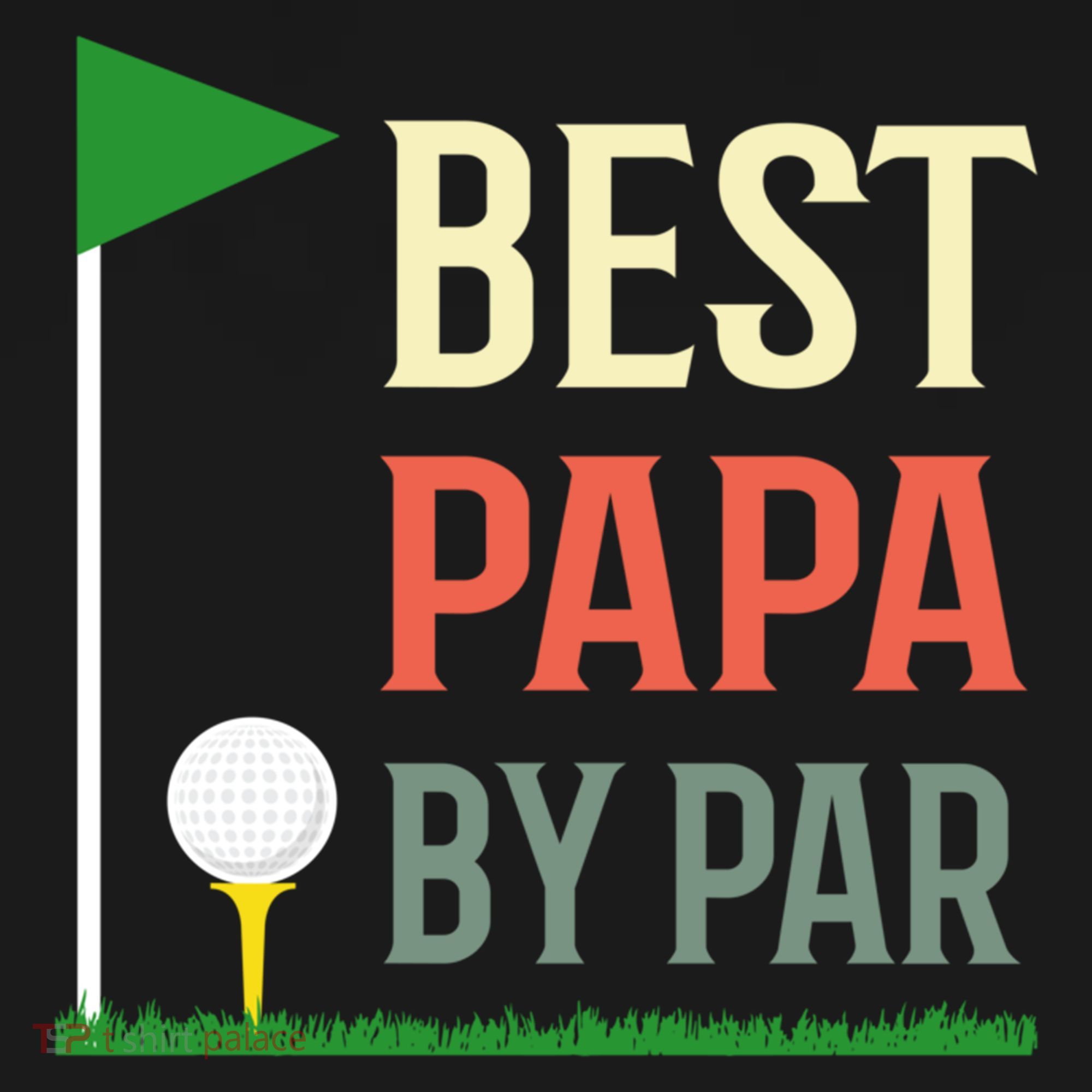 Best Papa By Par Funny Fathers Day Birthday Golfer Dad Gift Cool Gift Backpack