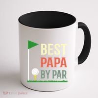 Best Papa By Par Funny Fathers Day Birthday Golfer Dad Gift Cool Gift Coffee Mug thumb 1