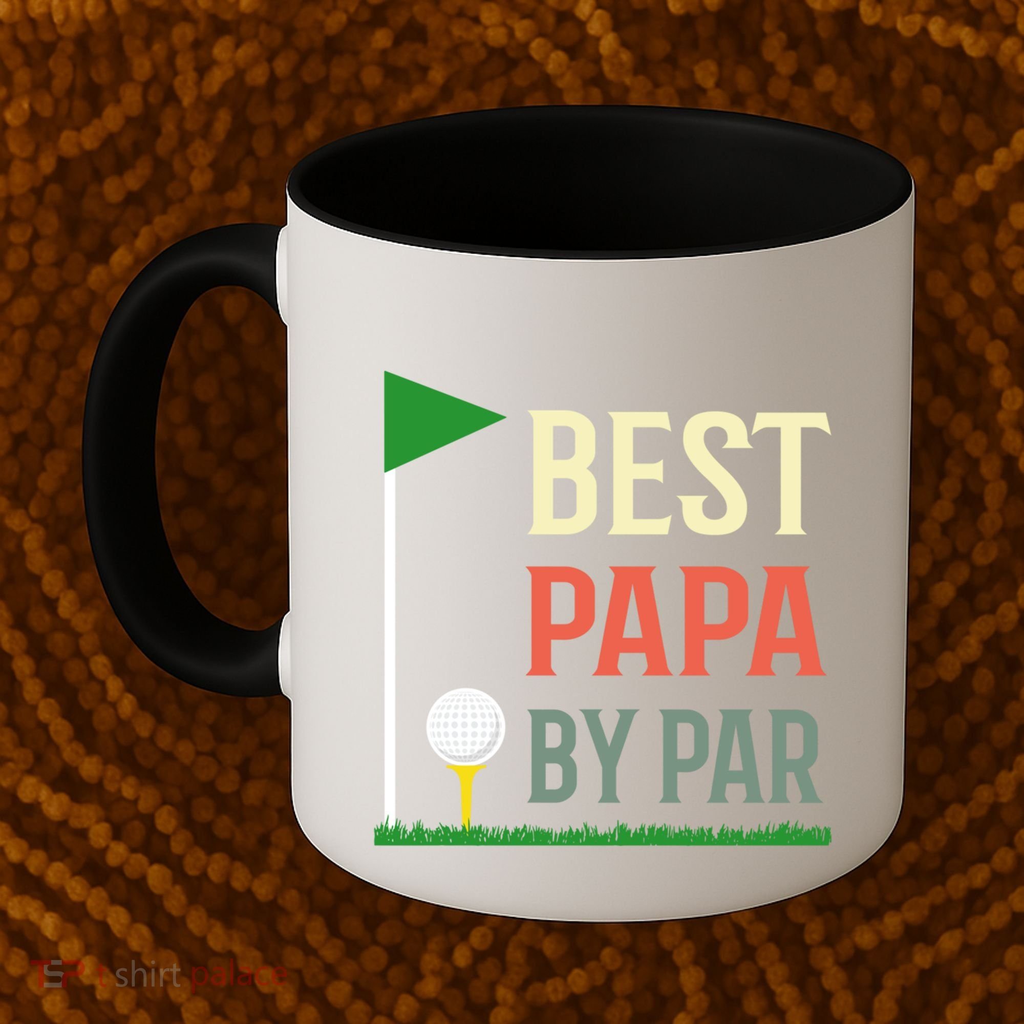 Best Papa By Par Funny Fathers Day Birthday Golfer Dad Gift Cool Gift Coffee Mug