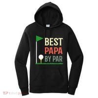 Best Papa By Par Funny Fathers Day Birthday Golfer Dad Gift Cool Gift Women's Hoodie thumb 0