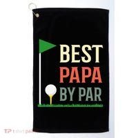 Best Papa By Par Funny Fathers Day Birthday Golfer Dad Gift Cool Gift Golf Towel thumb 0