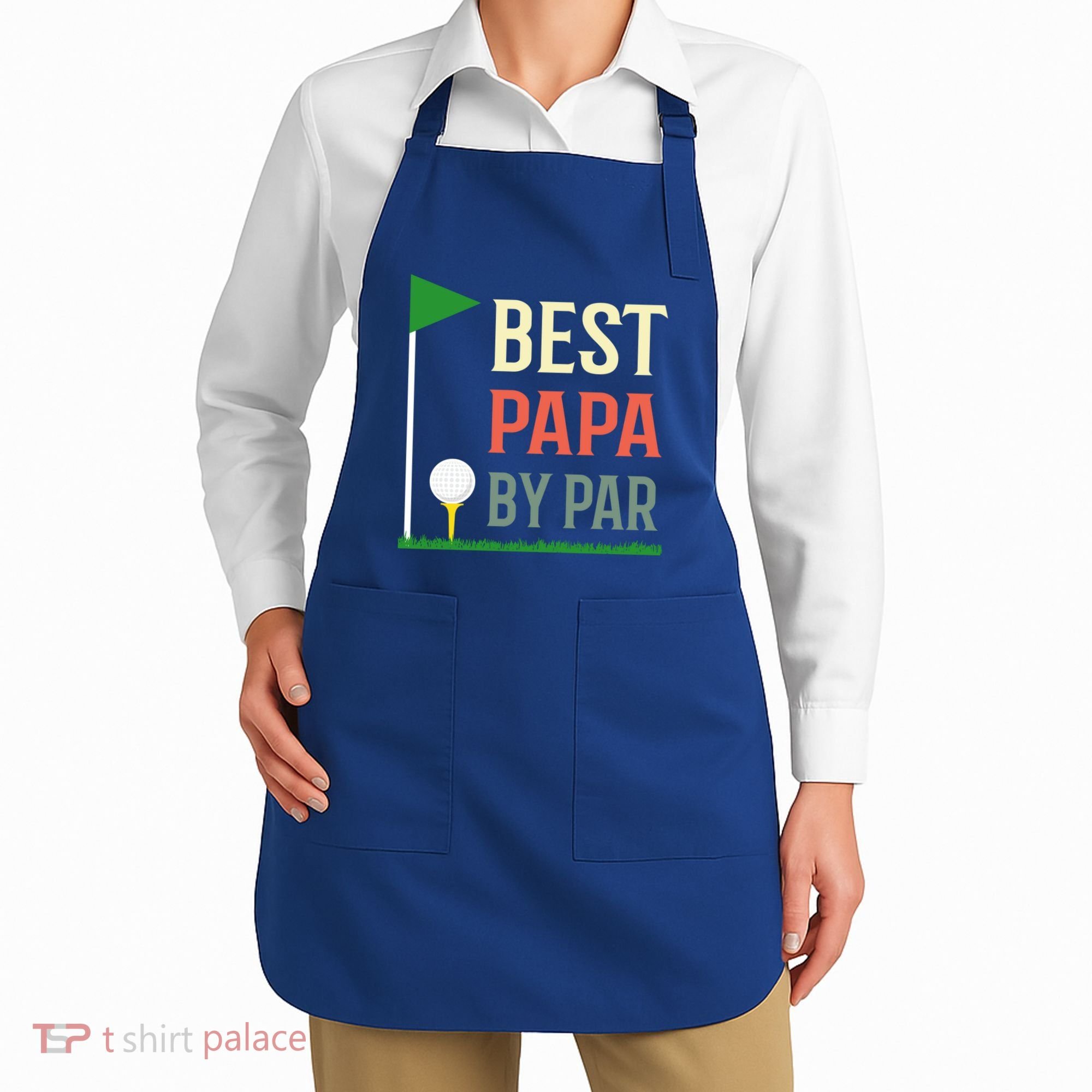 Best Papa By Par Funny Fathers Day Birthday Golfer Dad Gift Cool Gift Apron