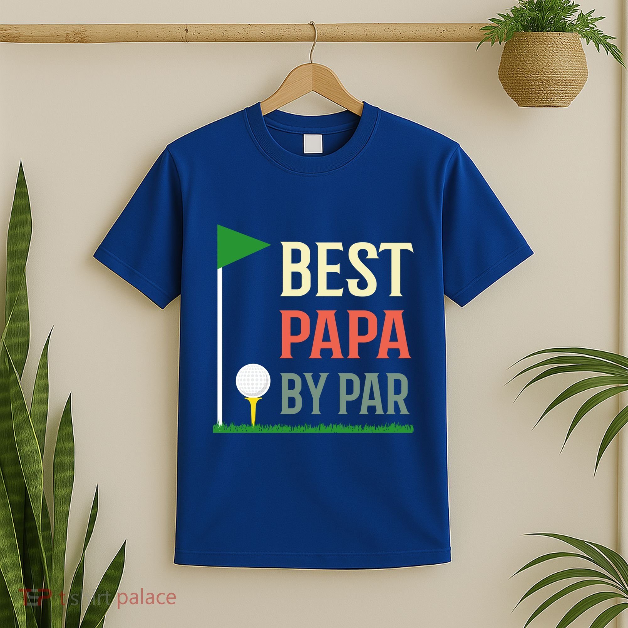 Best Papa By Par Funny Fathers Day Birthday Golfer Dad Gift Cool Gift T-Shirt