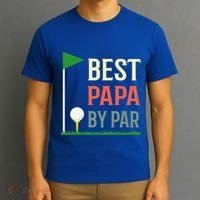 Best Papa By Par Funny Fathers Day Birthday Golfer Dad Gift Cool Gift T-Shirt thumb 3