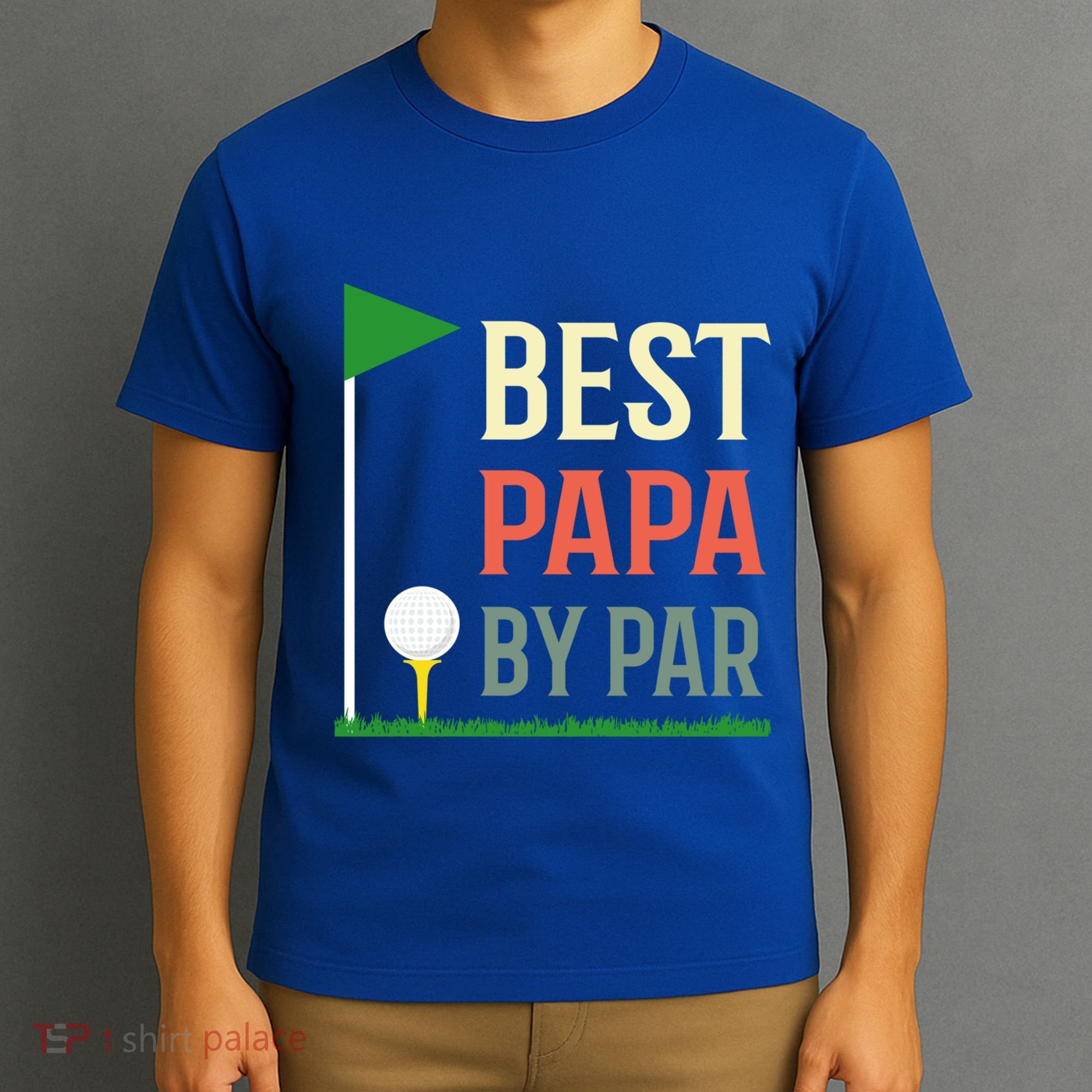 Best Papa By Par Funny Fathers Day Birthday Golfer Dad Gift Cool Gift T-Shirt