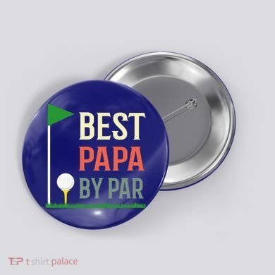 Best Papa By Par Funny Fathers Day Birthday Golfer Dad Gift Cool Gift Button