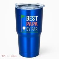 Best Papa By Par Funny Fathers Day Birthday Golfer Dad Gift Cool Gift Tumbler thumb 0