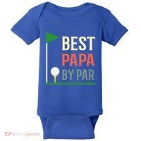 Best Papa By Par Funny Fathers Day Birthday Golfer Dad Gift Cool Gift Baby Bodysuit thumb 0