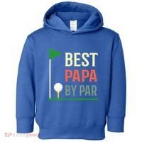 Best Papa By Par Funny Fathers Day Birthday Golfer Dad Gift Cool Gift Toddler Hoodie thumb 0