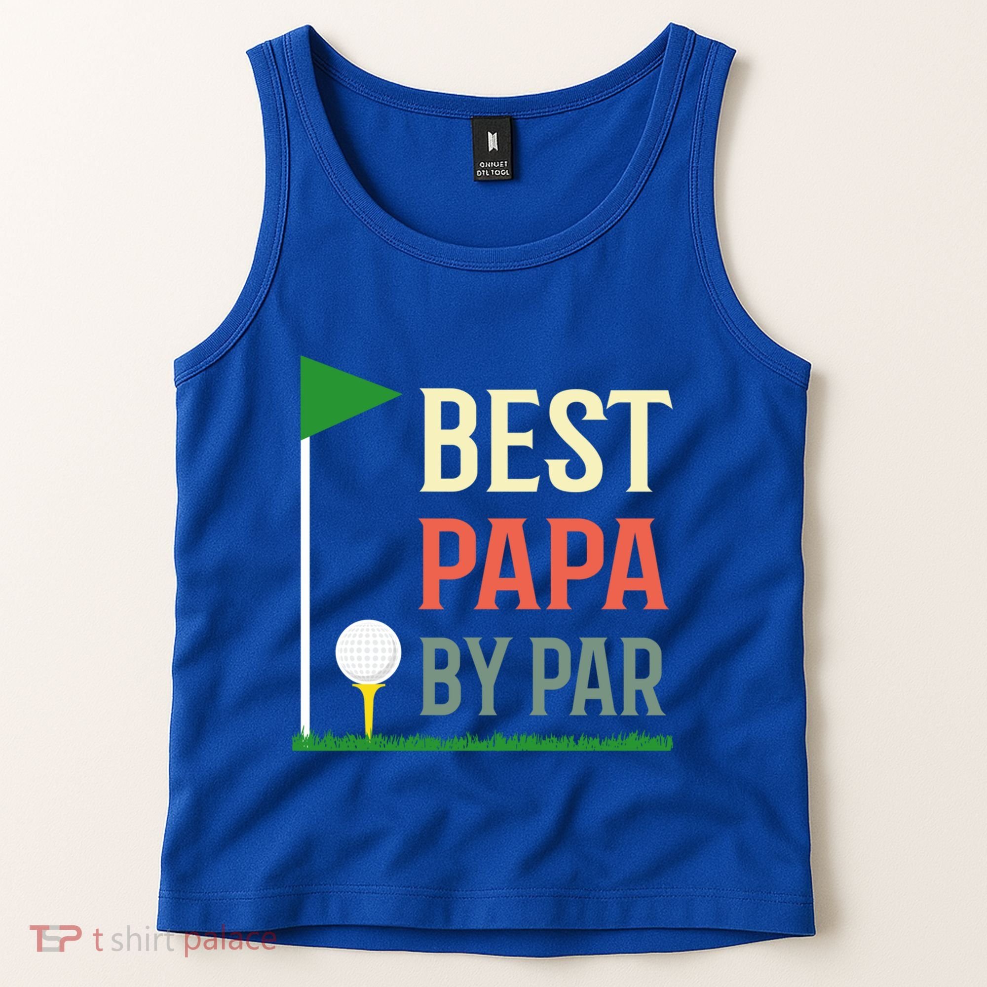 Best Papa By Par Funny Fathers Day Birthday Golfer Dad Gift Cool Gift Tank Top