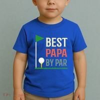 Best Papa By Par Funny Fathers Day Birthday Golfer Dad Gift Cool Gift Toddler T-Shirt thumb 2