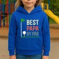 Best Papa By Par Funny Fathers Day Birthday Golfer Dad Gift Cool Gift Kids Hoodie thumb 3
