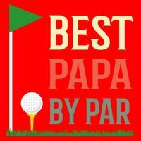 Best Papa By Par Funny Fathers Day Birthday Golfer Dad Gift Cool Gift Santa Hat thumb 1