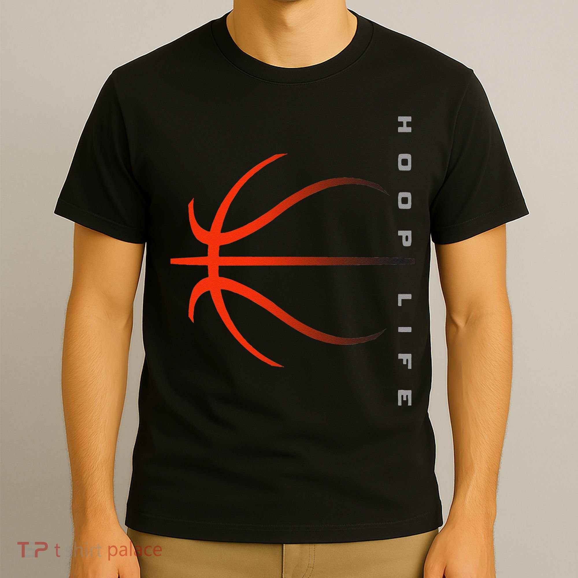 Basketball Playing Basketball Sports Retro Sunset T-Shirt