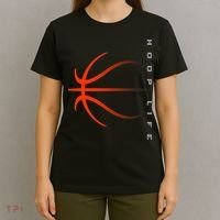Basketball Playing Basketball Sports Retro Sunset T-Shirt thumb 4