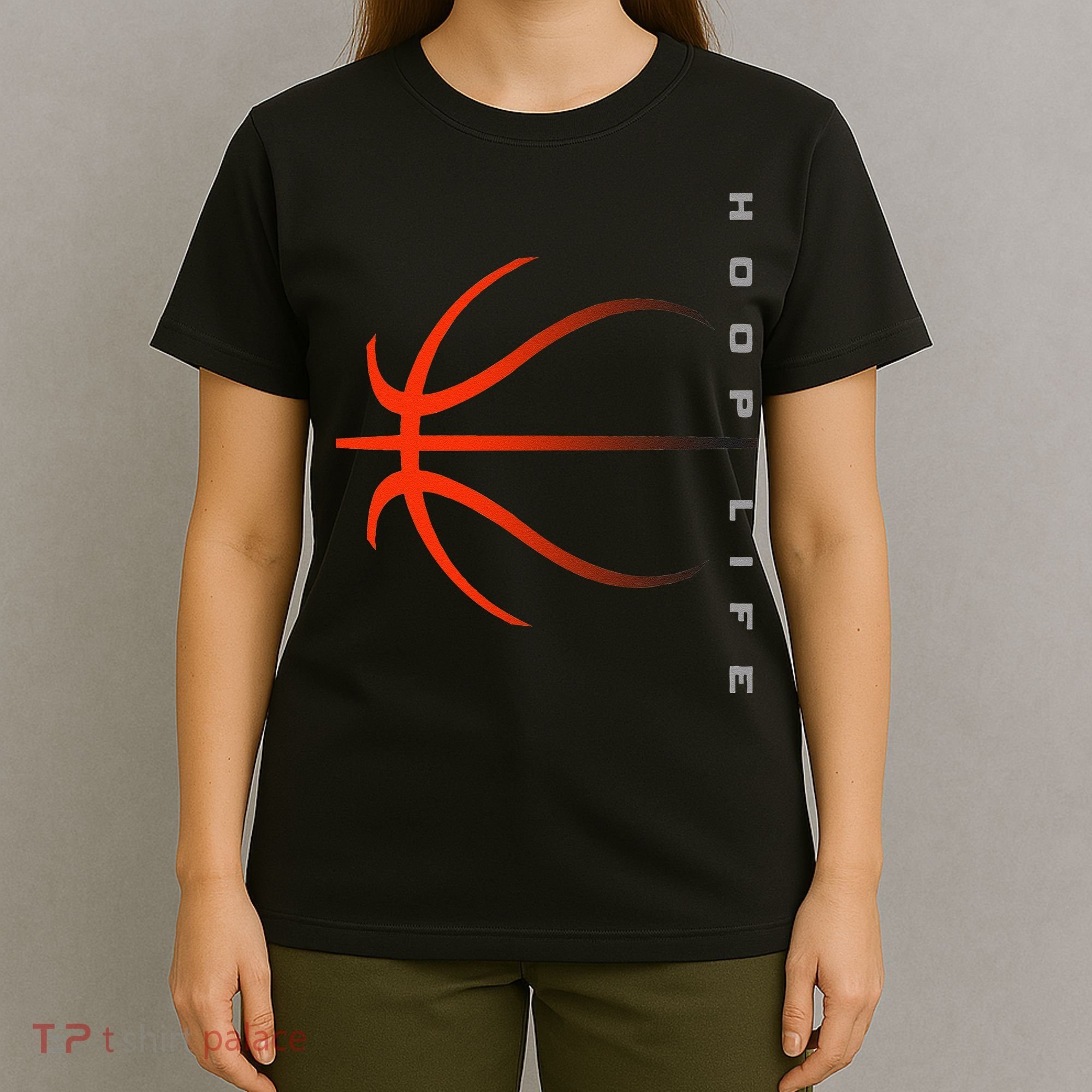 Basketball Playing Basketball Sports Retro Sunset T-Shirt