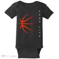 Basketball Playing Basketball Sports Retro Sunset Baby Bodysuit thumb 0