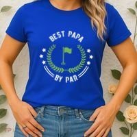 Best Papa By Par Funny Gift Golf Cool Gift For Golfing Dads Cool Gift Women's T-Shirt thumb 2
