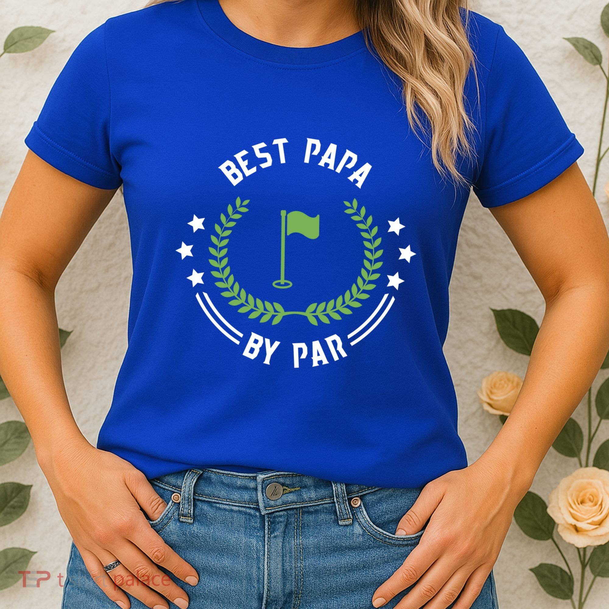 Best Papa By Par Funny Gift Golf Cool Gift For Golfing Dads Cool Gift Women's T-Shirt