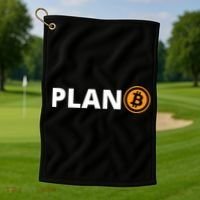 Bitcoin, Plan B, DeF,i BTFD, Bitcoin, HODL, Crypto Gift, Cryptocoin Golf Towel thumb 1