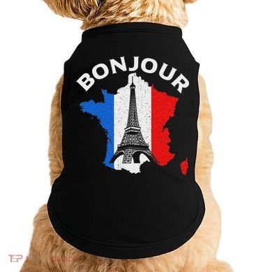 Bonjour Paris Doggie Tank
