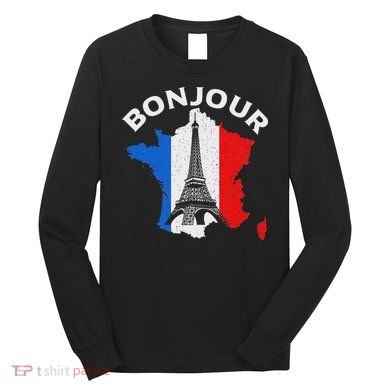 Bonjour Paris Long Sleeve Shirt
