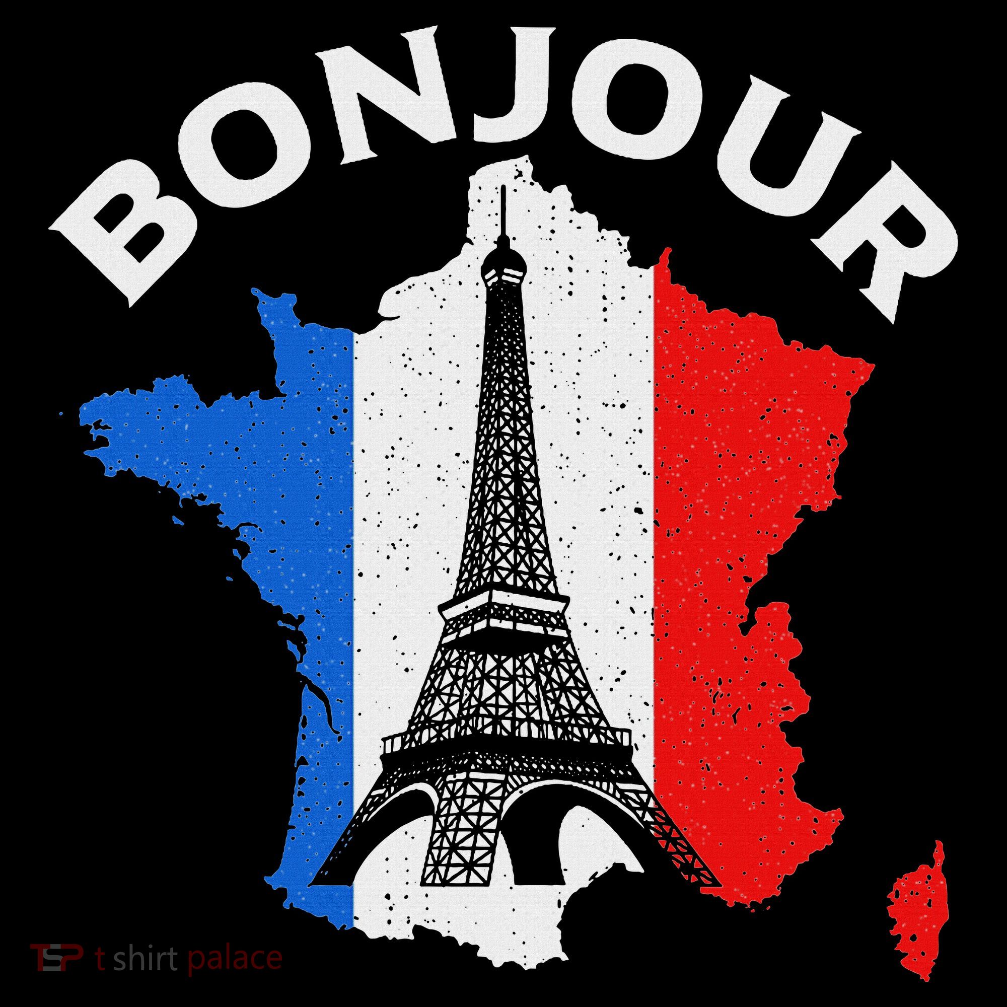 Bonjour Paris Bucket Hat