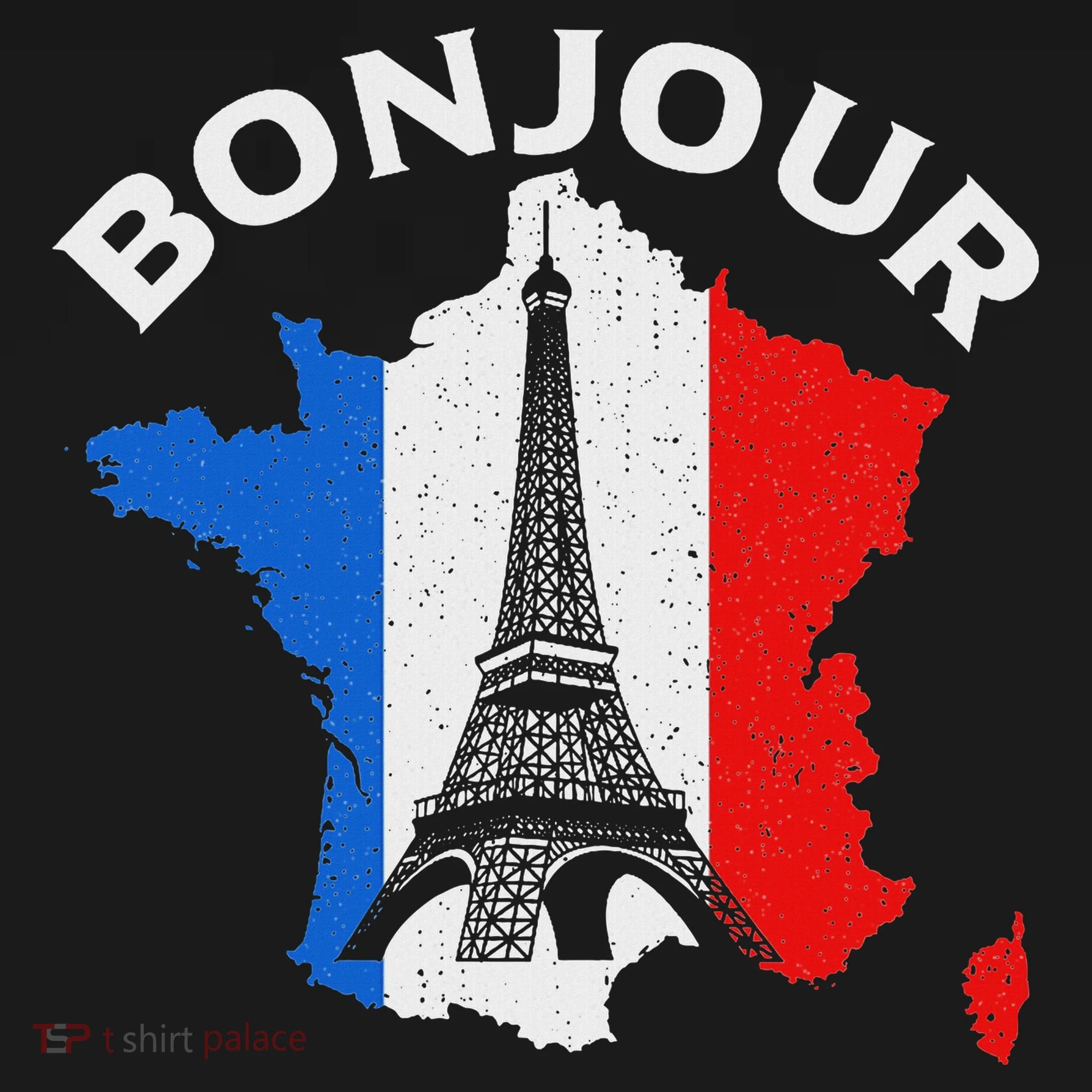 Bonjour Paris Bucket Hat