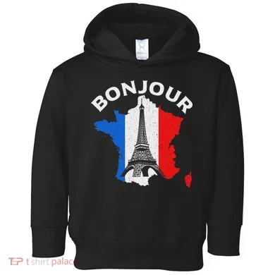 Bonjour Paris Toddler Hoodie
