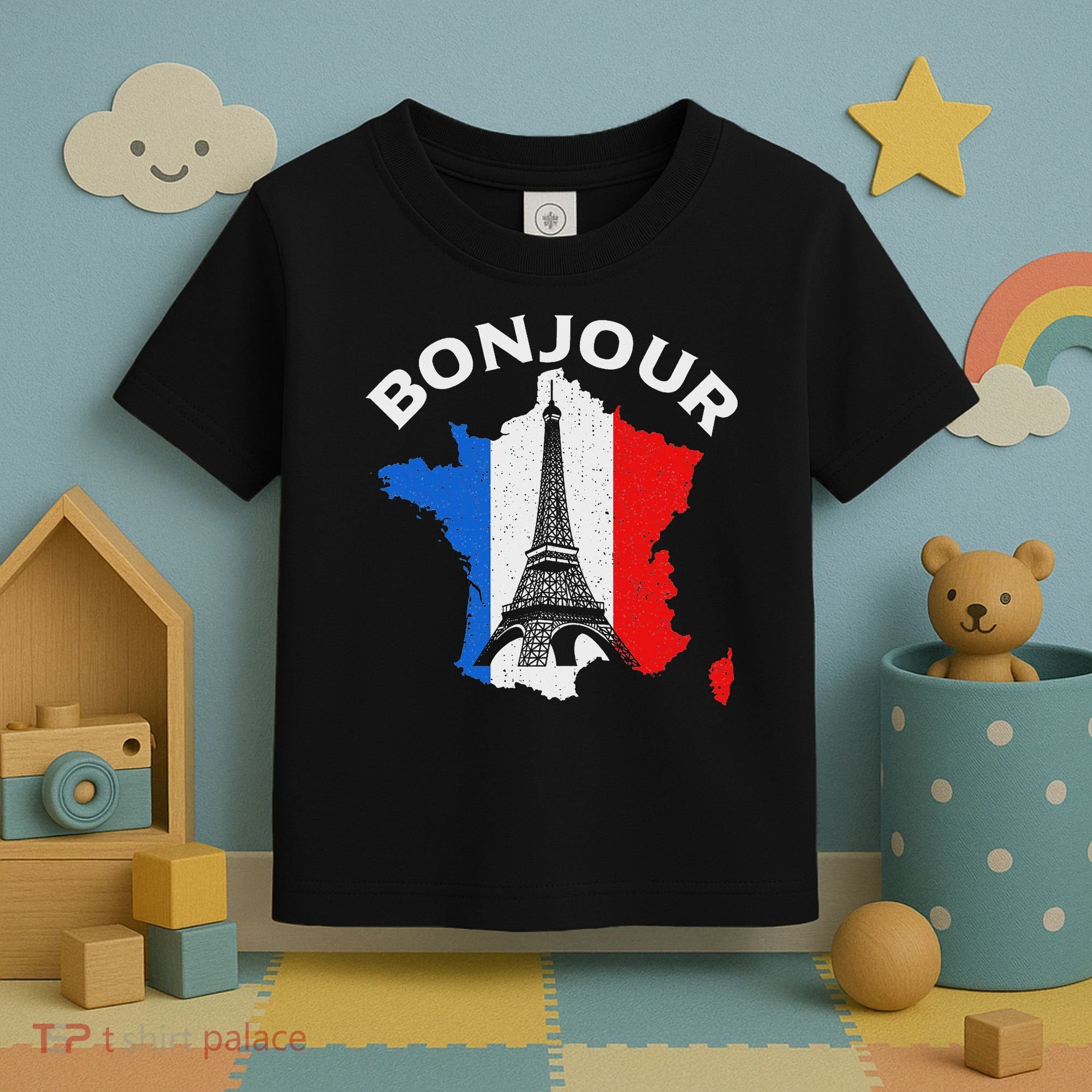 Bonjour Paris Toddler T-Shirt