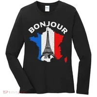 Bonjour Paris Women's Long Sleeve Shirt thumb 0