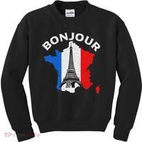 Bonjour Paris Kids Sweatshirt thumb 0